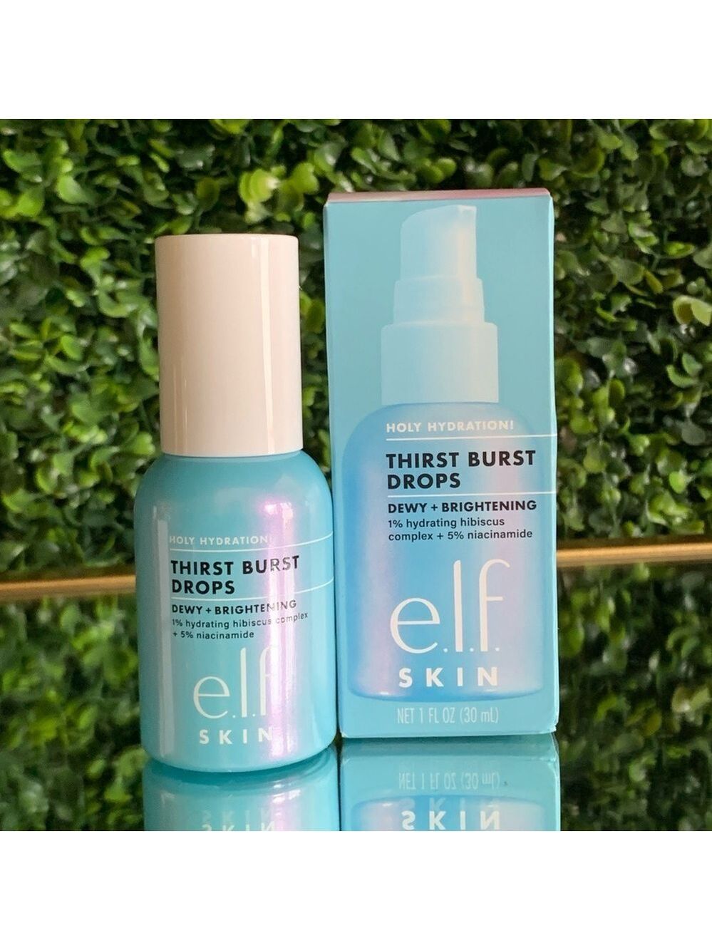 e.l.f. Cosmetics Holy Hydration! Thirst Burst Drops Dewy+Brightening | NEW | Elf